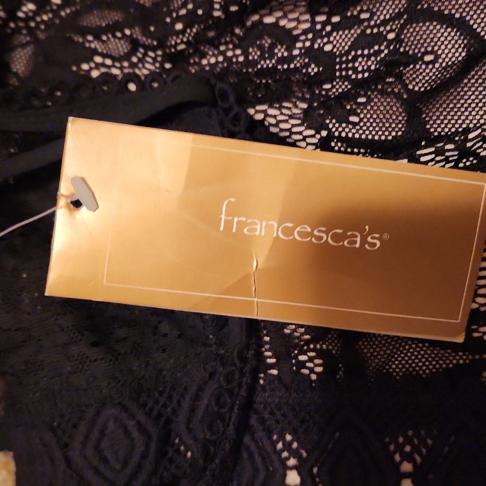 NWT Francesca's Collections Black Lace Dress Size Small - Picture 4 of 8
